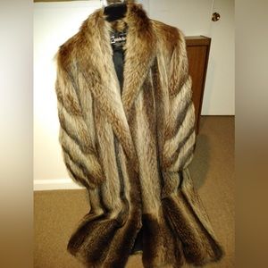 Zinman furs - mink stole, one size, brown, like new